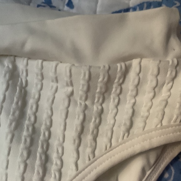 NWT L Space Frenchi Bikini Bottom bitsy Cream Rib - Picture 7 of 16